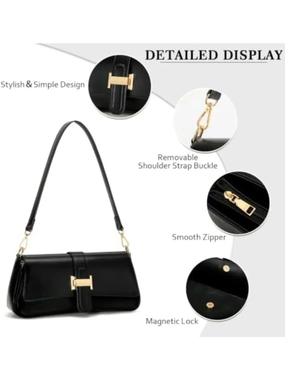Chic Mini Retro Hobo Shoulder Bag for Women - Stylish Clutch Purse, Small